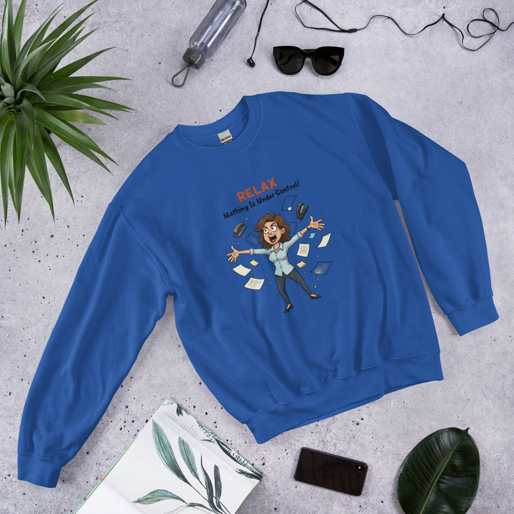 Sweatshirt niente sotto controllo versione 2